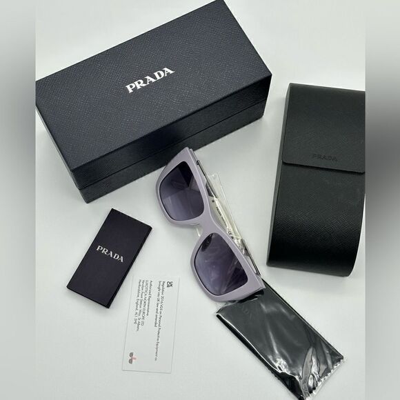 PRADA Sunglasses PR21YS 07Z08I Light Violet Women NEW - Picture 10 of 11